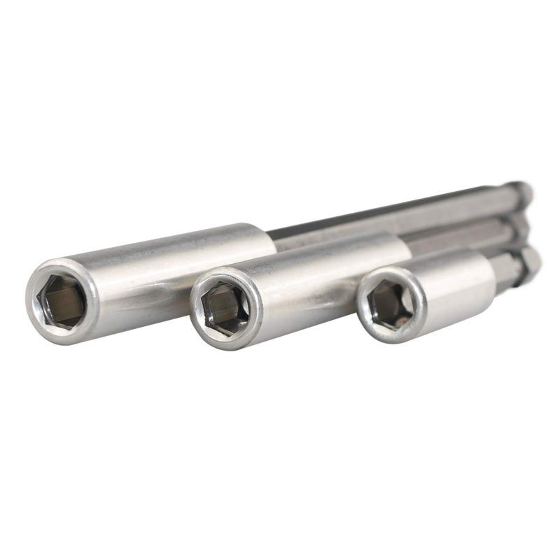 KAIFNT K405 Magnetic Bit Holder with Retaining Ring, 2, 4, 6-inch Extensions, 3-Piece - Image 2